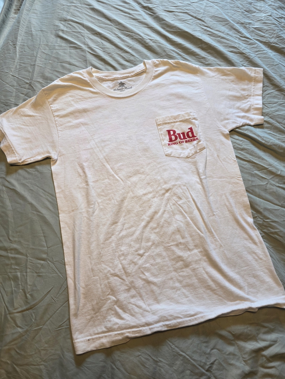 White Pocket Budweiset T-Shirt